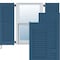 Ekena Millwork 15W x 76H Americraft Two Equal Louver Exterior Real Wood Shutters, Sojourn Blue, PR RW101LV15X76HBH - alternate 1